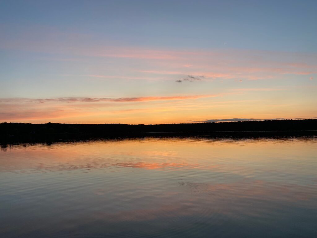 Sonnenuntergang auf dem Teupitzer See